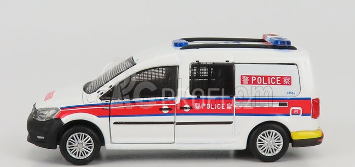 Tiny toys Volkswagen Caddy Van Police 2020 1:64 Bílá Červená