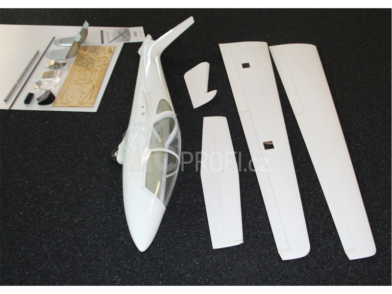 RC letadlo Tomahawk Fox 3.5m FRP ARF, bílá