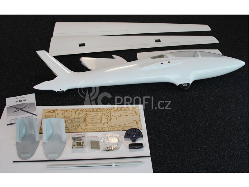 RC letadlo Tomahawk Fox 3.5m FRP ARF, bílá