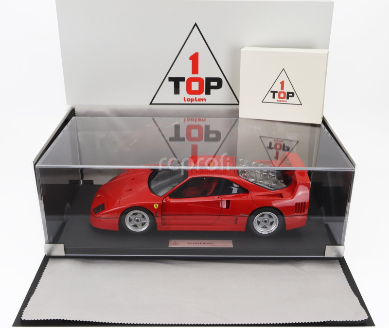 Top10 Ferrari F40 1987 - Con Vetrina - With Showcase 1:10 Red