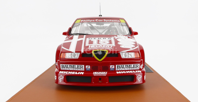 Topmarques Alfa romeo 155 V6 Ti N 15 Dtm Season 1993 Giorgio Francia - Con Vetrina - With Showcase 1:12 Červená Bílá