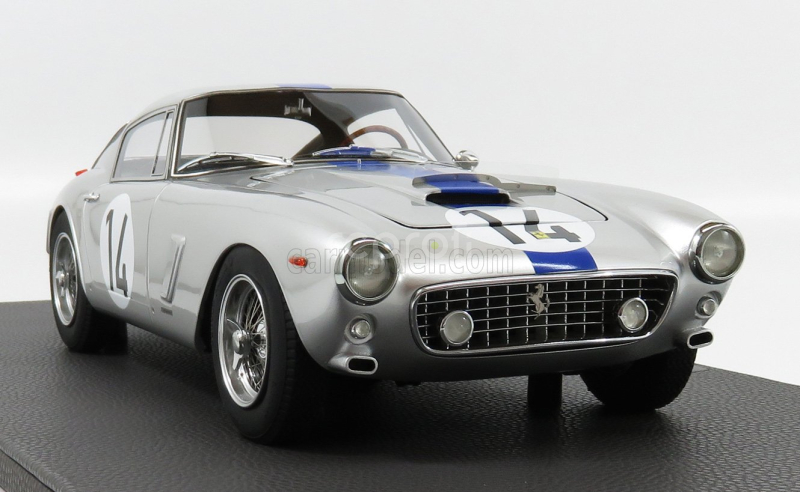 Topmarques Ferrari 250gt Swb 3.0l V12 Team Noblet N 14 3rd 24h Le Mans 1961 P.noblet - J.guichet 1:12 Stříbrná Modrá