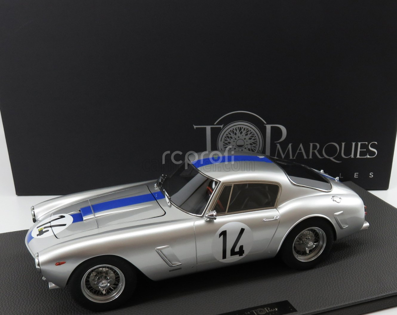 Topmarques Ferrari 250gt Swb 3.0l V12 Team Noblet N 14 3rd 24h Le Mans 1961 P.noblet - J.guichet 1:12 Stříbrná Modrá