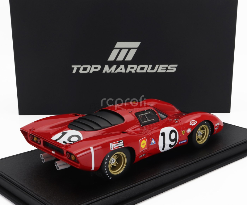 Topmarques Ferrari 312p 3.0l V12 Coupe Team Sefac N 19 24h Le Mans 1969 Chris Amon – Peter Schetty 1:18 Red