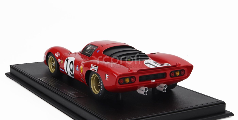 Topmarques Ferrari 312p 3.0l V12 Coupe Team Sefac N 19 24h Le Mans 1969 Chris Amon – Peter Schetty 1:18 Red