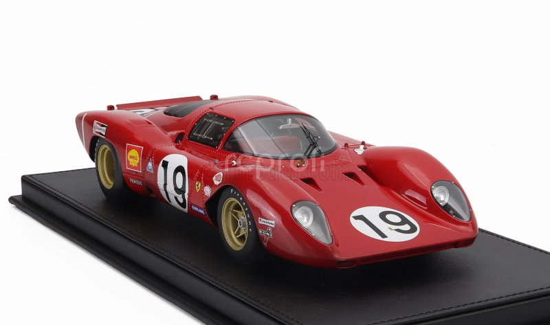 Topmarques Ferrari 312p 3.0l V12 Coupe Team Sefac N 19 24h Le Mans Dirty Version 1969 Chris Amon – Peter Schetty 1:18 Red