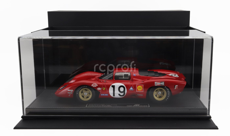 Topmarques Ferrari 312p 3.0l V12 Coupe Team Sefac N 19 24h Le Mans Dirty Version 1969 Chris Amon – Peter Schetty 1:18 Red