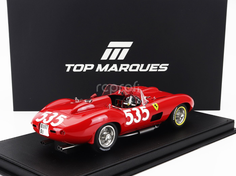 Topmarques Ferrari 315s Spider N 535 Winner Mille Miglia 1957 Piero Taruffi 1:18 Red