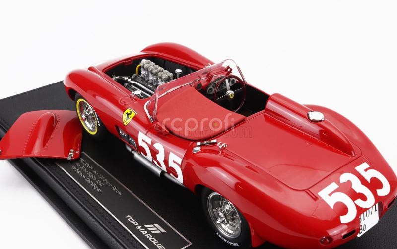 Topmarques Ferrari 315s Spider N 535 Winner Mille Miglia 1957 Piero Taruffi 1:18 Red