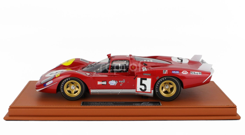 Topmarques Ferrari 512s 5.0l V12 Team Sefac Spa Ferrari N 5 24h Le Mans 1970 Jacky Ickx - Peter Schetty 1:18 Red