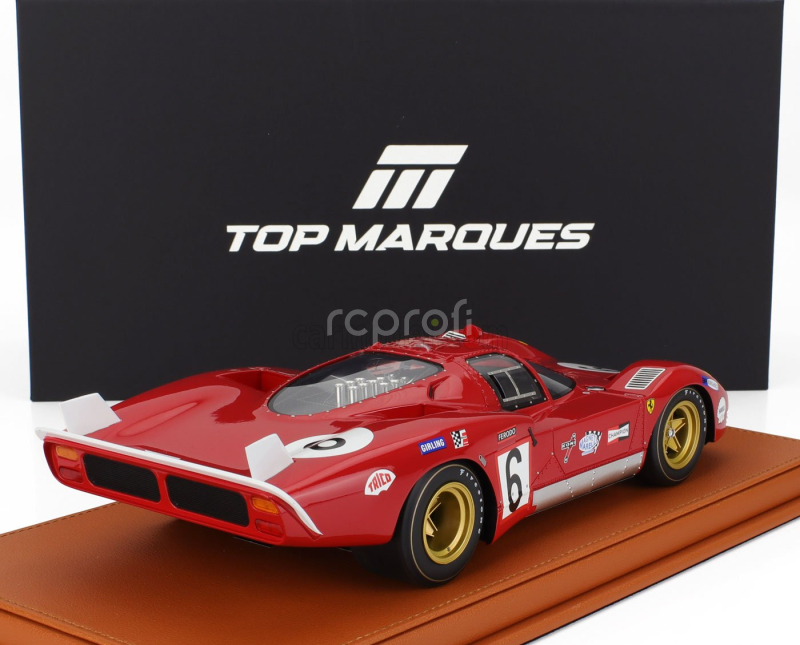 Topmarques Ferrari 512s 5.0l V12 Team Sefac Spa Ferrari N 6 24h Le Mans 1970 Ignazio Giunti - Nino Vaccarella 1:18 Red