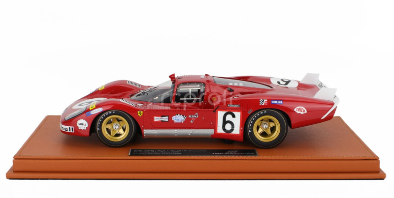 Topmarques Ferrari 512s 5.0l V12 Team Sefac Spa Ferrari N 6 24h Le Mans 1970 Ignazio Giunti - Nino Vaccarella 1:18 Red