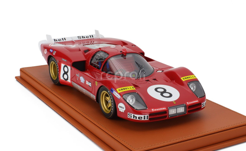 Topmarques Ferrari 512s 5.0l V12 Team Sefac Spa Ferrari N 8 24h Le Mans 1970 Arturo Merziario - Clay Regazzoni 1:18 Red