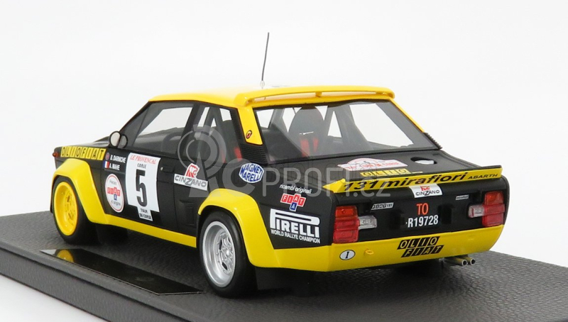 Topmarques Fiat 131 Abarth N 5 Winner Rally Tour De Corse 1977 B.darniche - A.mahe 1:18 Modrá Žlutá