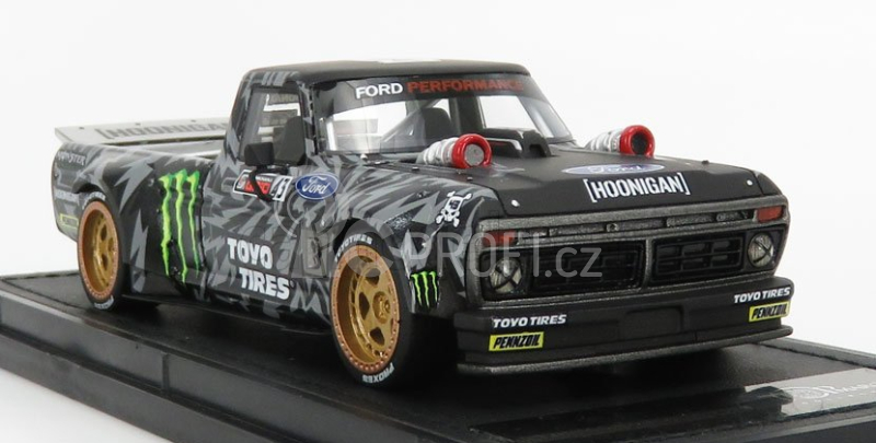 Topmarques Ford usa F-150 Pick-up N 43 Hoonigan 1977 Ken Block 1:43 Černá Bílá
