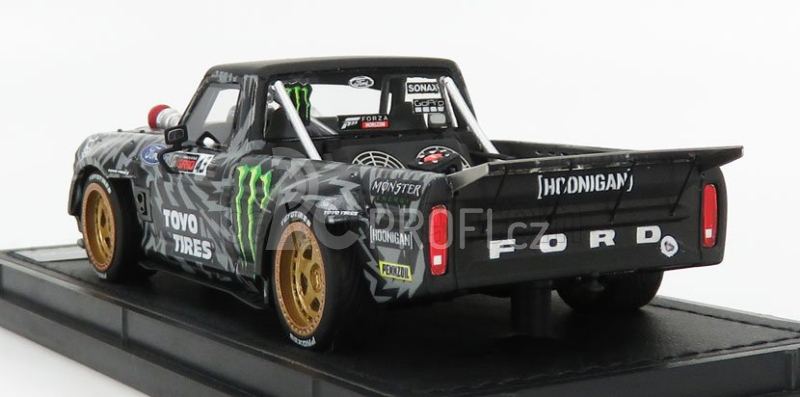 Topmarques Ford usa F-150 Pick-up N 43 Hoonigan 1977 Ken Block 1:43 Černá Bílá