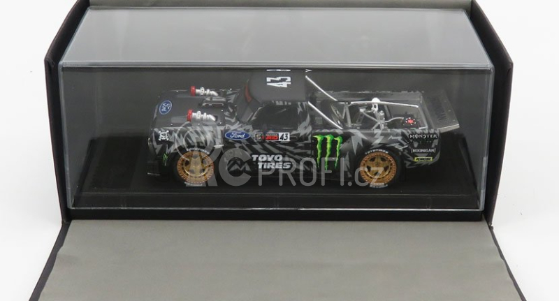 Topmarques Ford usa F-150 Pick-up N 43 Hoonigan 1977 Ken Block 1:43 Černá Bílá