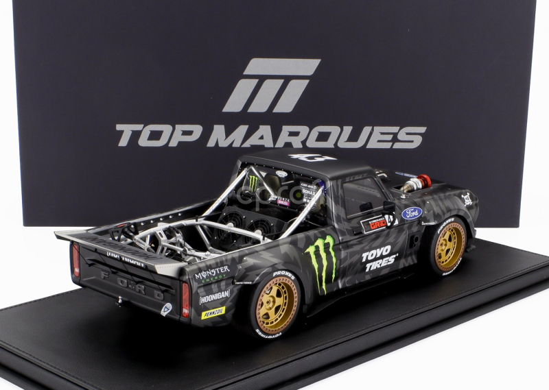 Topmarques Ford usa F-150 Pick-up N 43 Hoonigan 2018 Ken Block 1:18 Černá Bílá