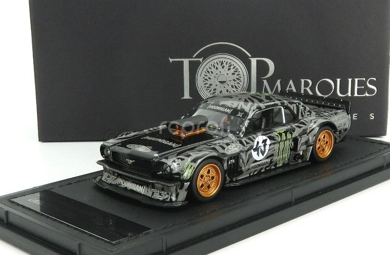 Topmarques Ford usa Mustang 1965 Hoonigan N 43 Coupe 2017 Ken Block 1:43 Šedá Černá