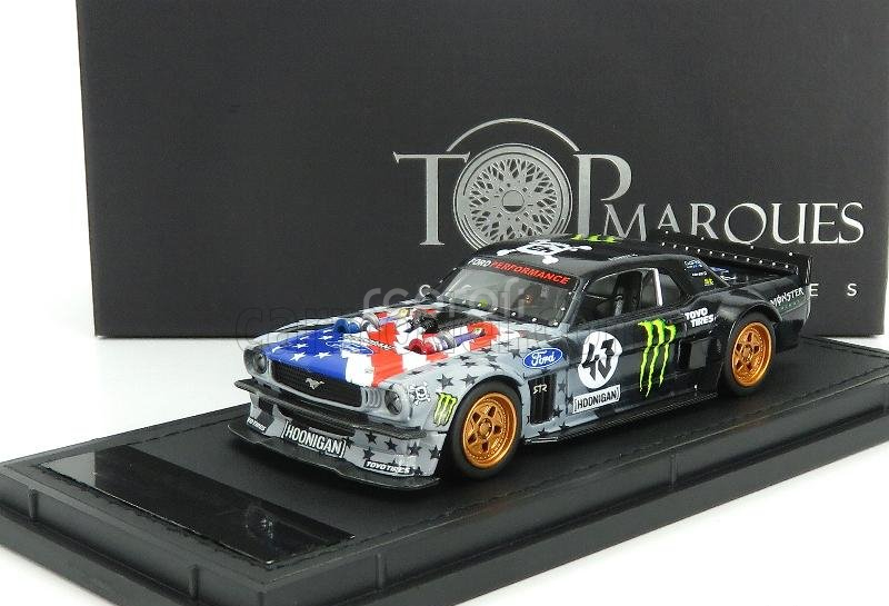 Topmarques Ford usa Mustang 1965 Hoonigan V2 N 43 Pikes Peak 2018 Ken Block 1:43 Bílá Šedá Černá