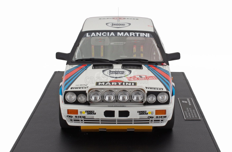 Topmarques Lancia Delta 4wd Team Martini Racing (night Version) N 6 Winner Rally Montecarlo 1987 Miki Biasion - Tiziano Siviero - Con Vetrina - With Showcase 1:12 Bílá Červená Modrá
