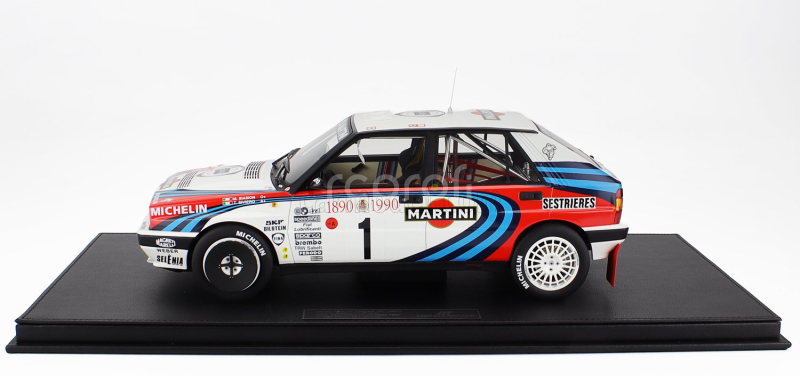 Topmarques Lancia Delta Hf Integrale 16v Martini N 1 3rd Rally Montecarlo 1990 M.biasion - T.siviero 1:12 Bílá Červená Modrá
