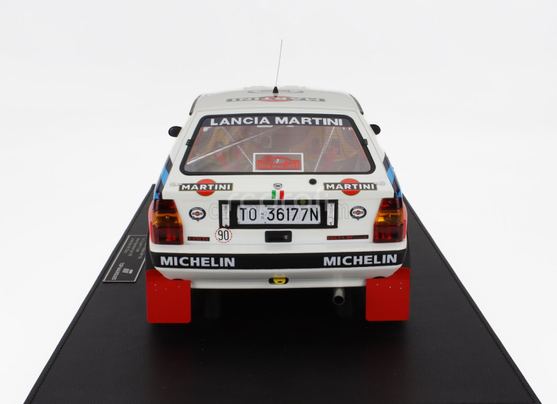 Topmarques Lancia Delta Hf Integrale Martini 16v N 7 Winner Rally Montecarlo 1990 D.auriol - B.occelli 1:12 Bílá Červená Modrá
