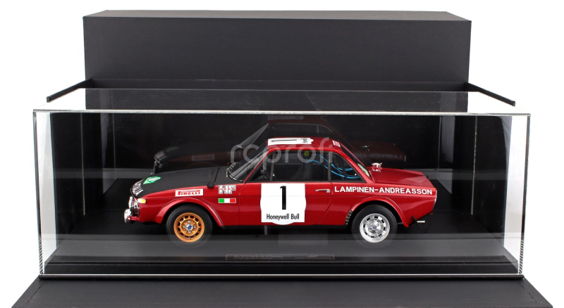 Topmarques Lancia Fulvia Hf 1600 Coupe (night Version) N 1 Winner Rally Du Maroc 1972 Simo Lampinen - Solve Andreasson 1:12 Červená Černá