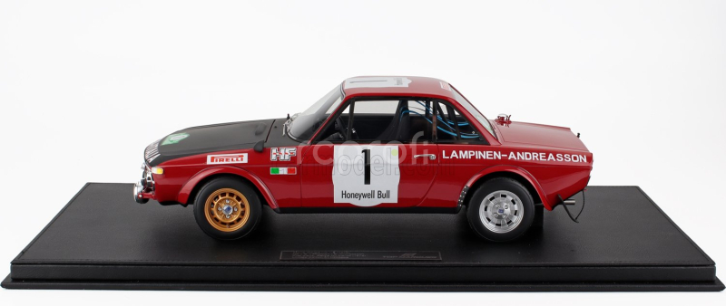 Topmarques Lancia Fulvia Hf 1600 Coupe (night Version) N 1 Winner Rally Du Maroc 1972 Simo Lampinen - Solve Andreasson 1:12 Červená Černá