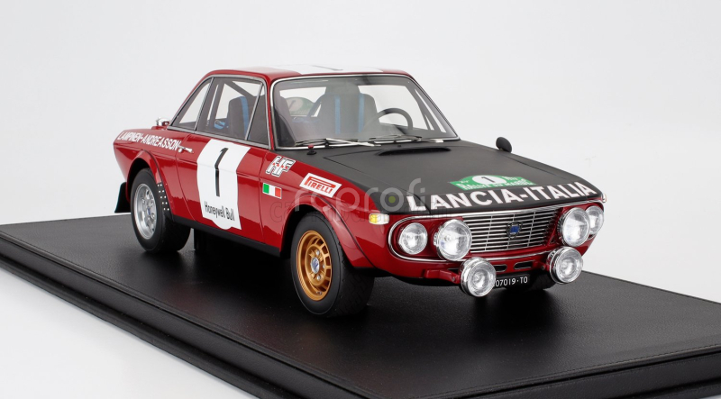 Topmarques Lancia Fulvia Hf 1600 Coupe (night Version) N 1 Winner Rally Du Maroc 1972 Simo Lampinen - Solve Andreasson 1:12 Červená Černá