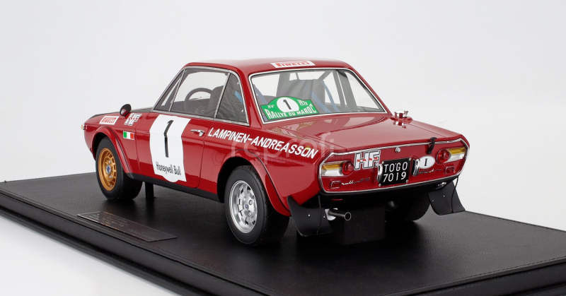 Topmarques Lancia Fulvia Hf 1600 Coupe (night Version) N 1 Winner Rally Du Maroc 1972 Simo Lampinen - Solve Andreasson 1:12 Červená Černá