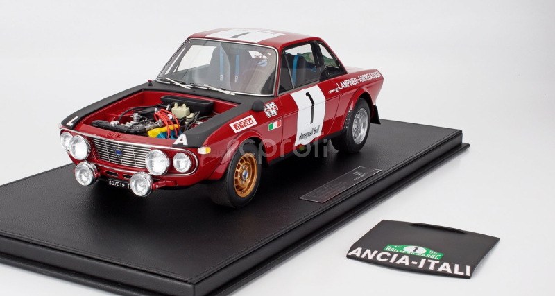 Topmarques Lancia Fulvia Hf 1600 Coupe (night Version) N 1 Winner Rally Du Maroc 1972 Simo Lampinen - Solve Andreasson 1:12 Červená Černá