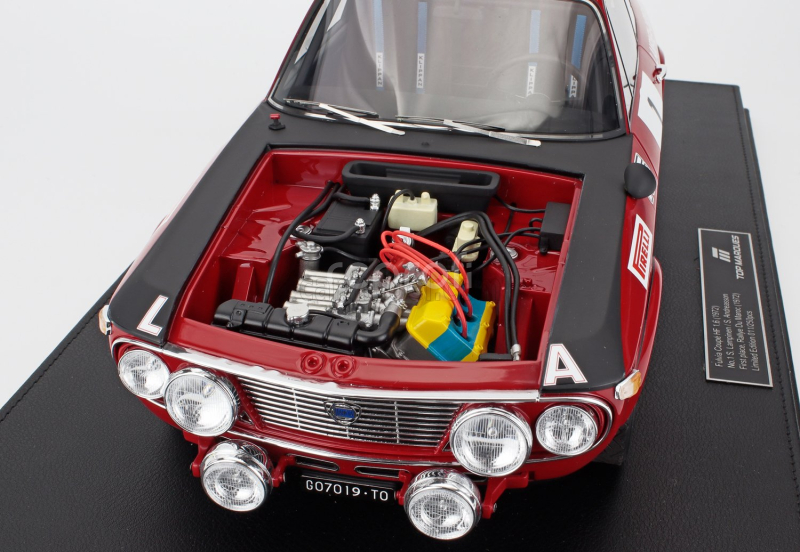 Topmarques Lancia Fulvia Hf 1600 Coupe (night Version) N 1 Winner Rally Du Maroc 1972 Simo Lampinen - Solve Andreasson 1:12 Červená Černá