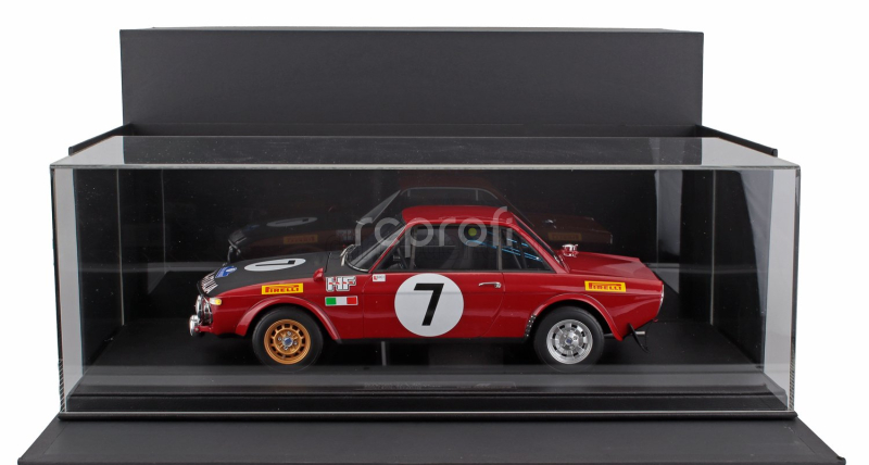 Topmarques Lancia Fulvia Hf 1600 Coupe (night Version) N 7 2nd Rally Acropolis 1972 Simo Lampinen - Bo Reinicke 1:12 Červená Bílá