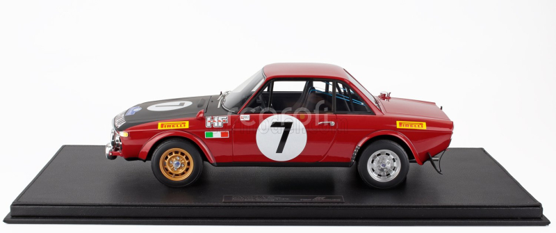 Topmarques Lancia Fulvia Hf 1600 Coupe (night Version) N 7 2nd Rally Acropolis 1972 Simo Lampinen - Bo Reinicke 1:12 Červená Bílá
