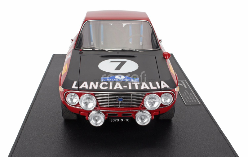 Topmarques Lancia Fulvia Hf 1600 Coupe (night Version) N 7 2nd Rally Acropolis 1972 Simo Lampinen - Bo Reinicke 1:12 Červená Bílá