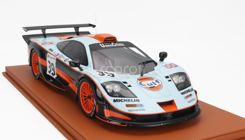 Topmarques Mclaren F 1 Gtr 6.0l V12 Team Gulf Davidoff Gtc Racing N 39 24h Le Mans 1997 R.bellm - A.g.scott - M.sekiya 1:12 Světle Modrá Červená