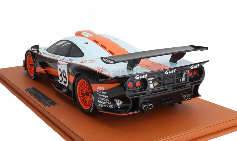 Topmarques Mclaren F 1 Gtr 6.0l V12 Team Gulf Davidoff Gtc Racing N 39 24h Le Mans 1997 R.bellm - A.g.scott - M.sekiya 1:12 Světle Modrá Červená