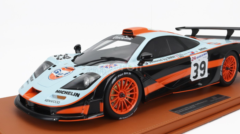 Topmarques Mclaren F 1 Gtr 6.0l V12 Team Gulf Davidoff Gtc Racing N 39 24h Le Mans 1997 R.bellm - A.g.scott - M.sekiya 1:12 Světle Modrá Červená