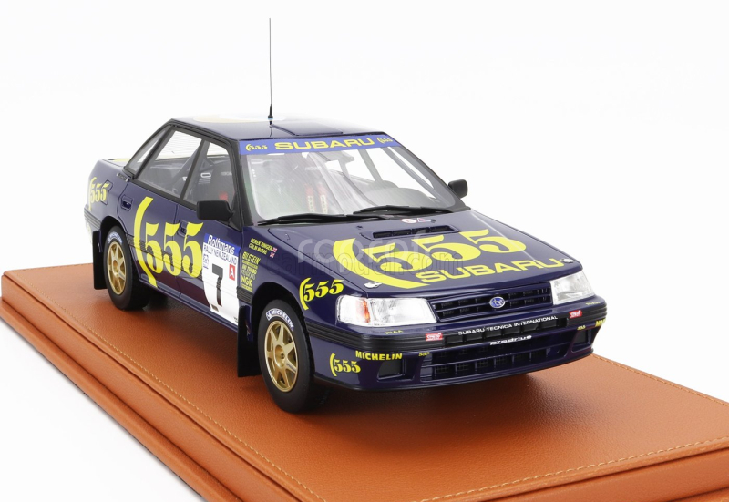 Topmarques Subaru Legacy Rs N 7 Winner Rally New Zealand 1993 Colin Mcrae - Derek Ringer - Con Vetrina - With Showcase 1:18 Modrá Žlutá