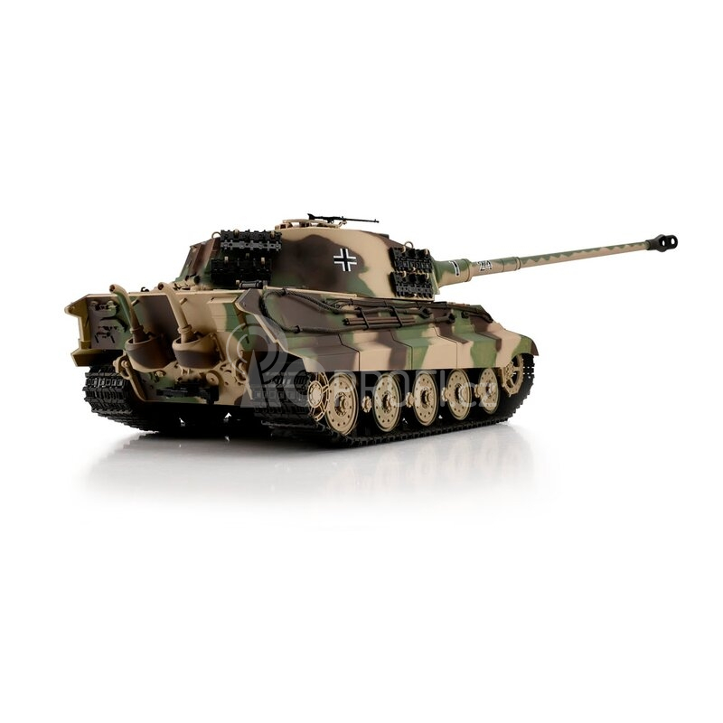 TORRO tank 1/16 RC Königstiger Henschel kamufláž - BB Airsoft+IR (kovové pásy)