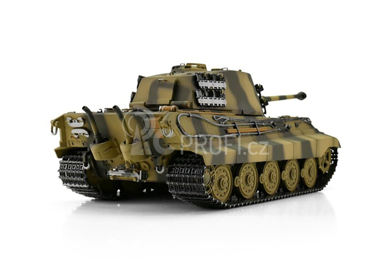 TORRO tank 1/16 RC Königstiger vícebarevná kamufláž - IR - Kouř