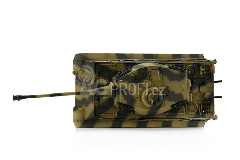 TORRO tank 1/16 RC Königstiger vícebarevná kamufláž - IR - Kouř