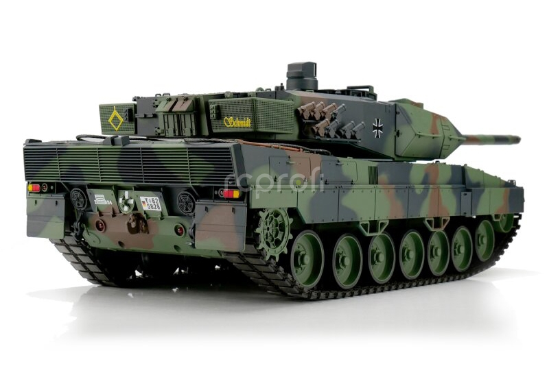 TORRO tank 1/16 RC LEOPARD 2A6 kamufláž - BB +IR (kovové pásy)
