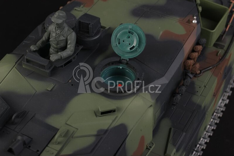 TORRO tank 1/16 RC LEOPARD 2A6 NATO kamufláž - BB Airsoft+IR (kovové pásy)