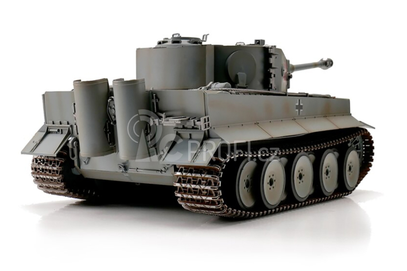 TORRO tank 1/16 RC Tiger I IR - zimní kamufláž světle šedá