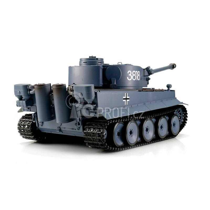 TORRO tank 1/16 RC TIGER I šedá kamufláž - BB Airsoft+IR