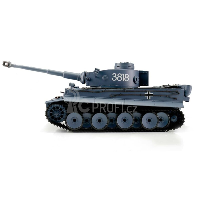 TORRO tank 1/16 RC TIGER I šedá kamufláž - BB Airsoft+IR