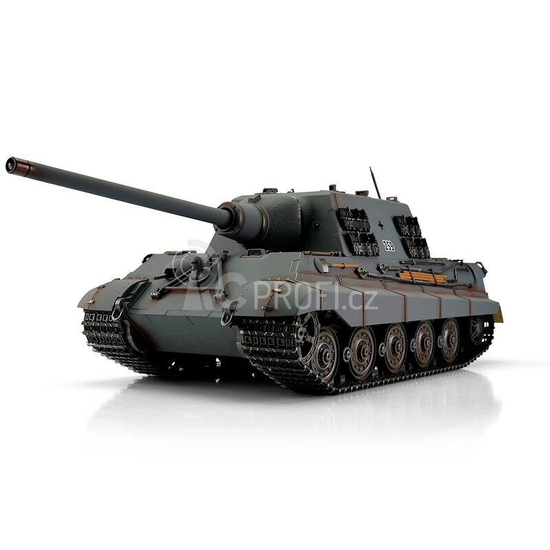 TORRO tank PRO 1/16 RC Jagdtiger šedá kamufláž - infra IR - kouř z hlavně