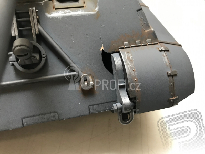 TORRO tank PRO 1/16 RC Jagdtiger šedý - infra - Poškozený